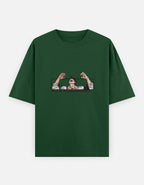 Dark Green Anime T-shirt