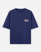 Navy blue t-shirt with 'Demon Slayer' logo on a white background