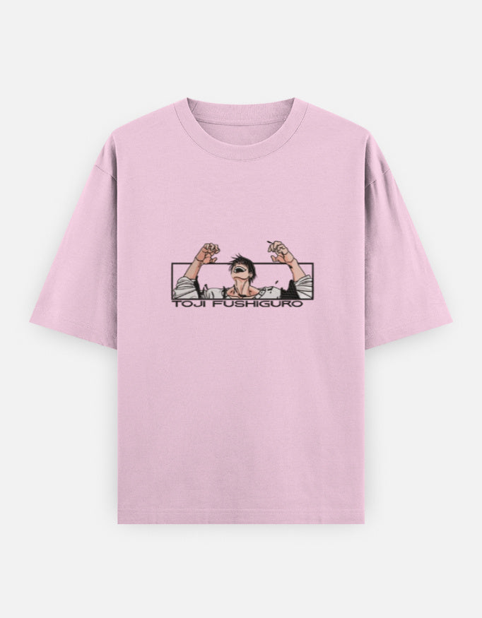 Pink t-shirt with graphic design on a white background